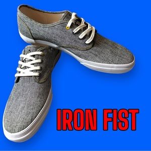 NWOB Iron Fist Canvas Sneakers in Grey Denim. 👟👟Size Mens 12